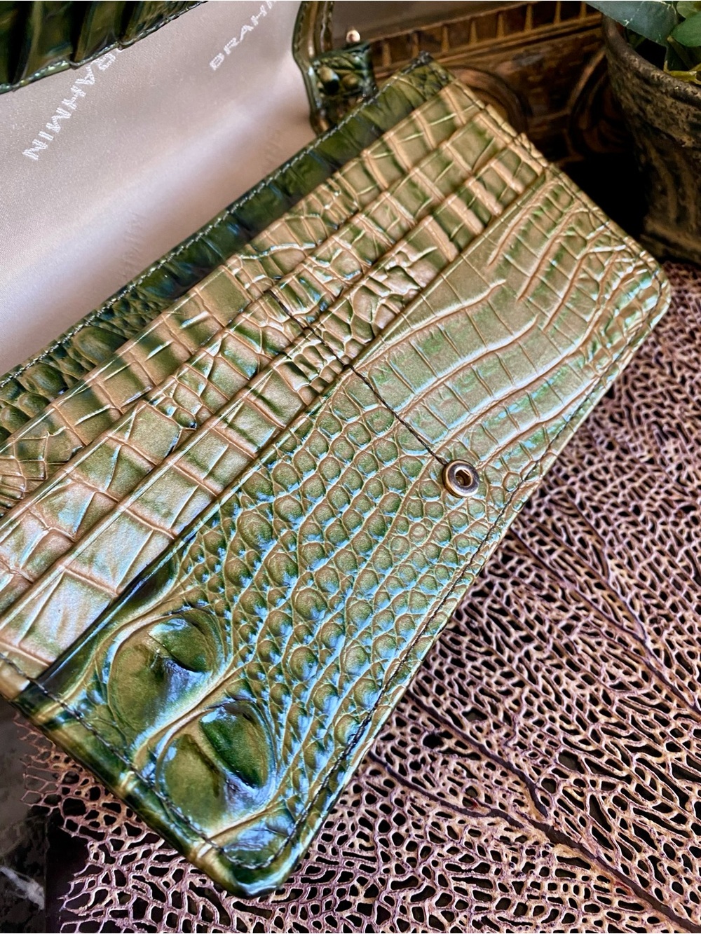 Brahmin MINUETTE Croc Embossed Crossbody - Picture 10 of 16